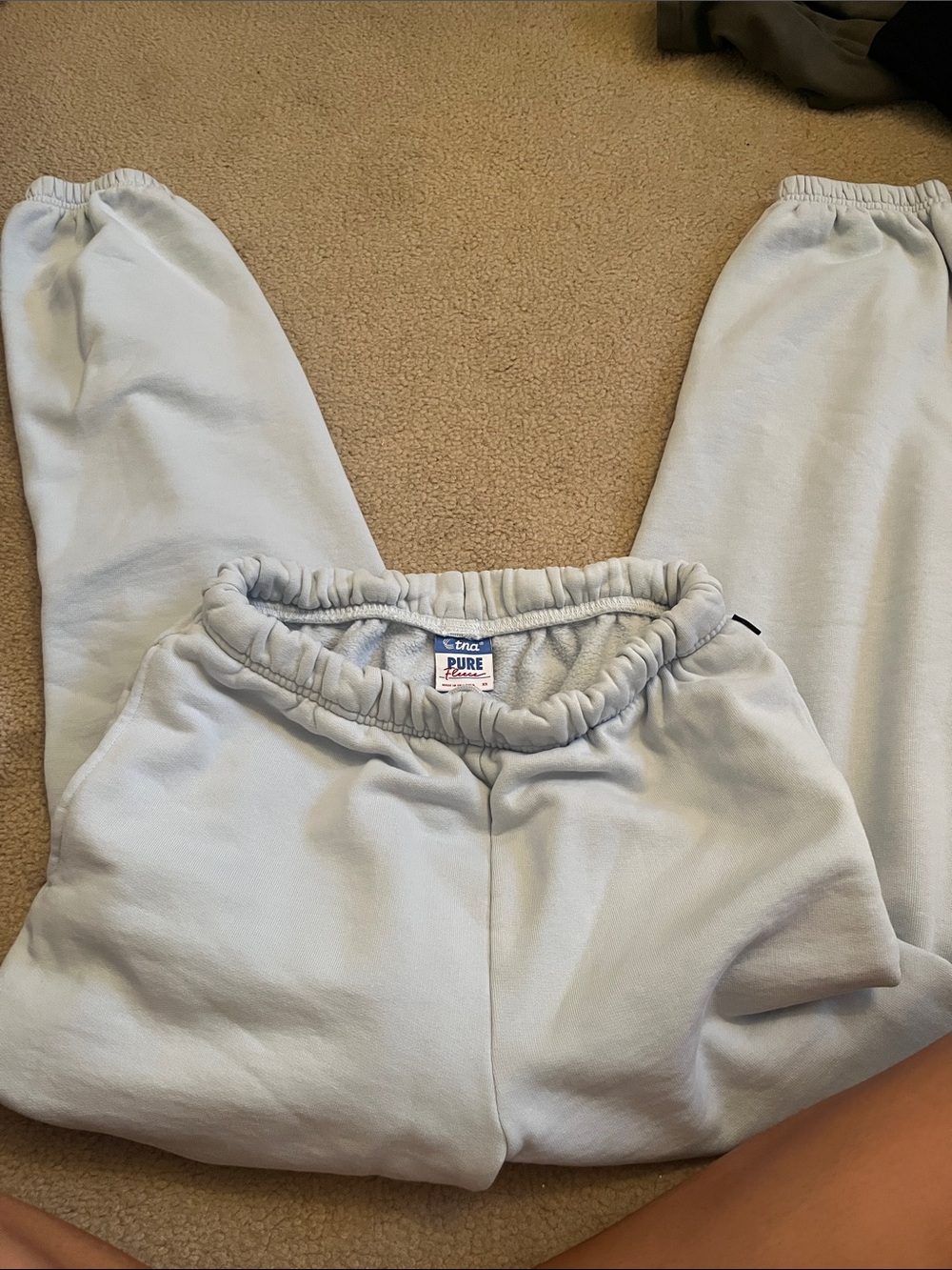 TNA Light Gray Track Pants